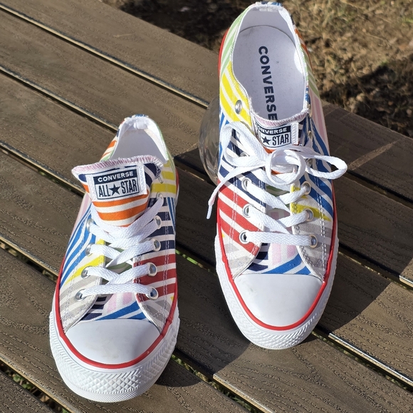 Converse Shoes - Converse colorful Striped Sneakers